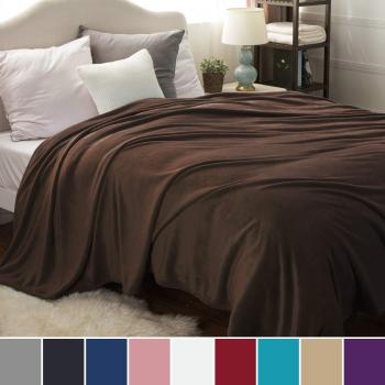 Bedsure Coperta SoftFlanella 230x270 Marrone