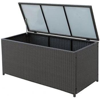 Rattan Garden Box with Lid by Outsunny