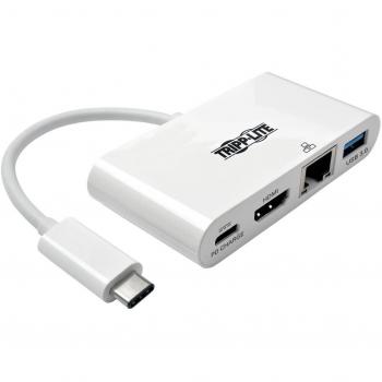 Tripp Lite U444‑06N‑H4GU‑C Convertisseur 4K en blanc
