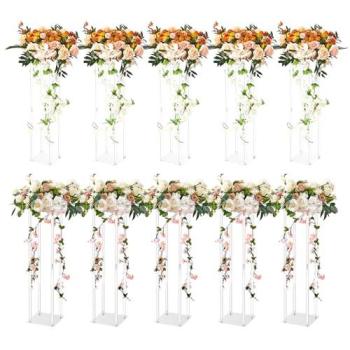 Geometric Floral Display Rack