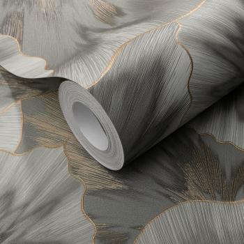 Papier peint intissé fleurs vert 5,33 m²