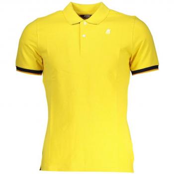 Sunshine Yellow Cotton Blend Polo Shirt