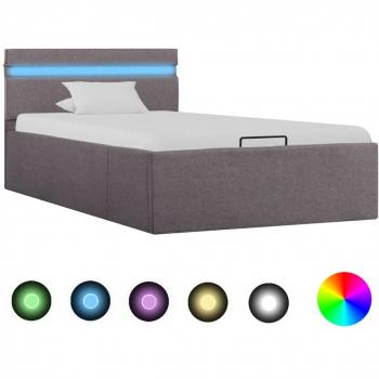 Lovos LED‑Illuminated Fabric Wall Frame – VidaXL Taupe, 100x200 cm