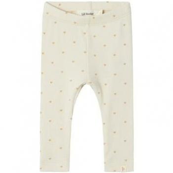 Lil'Atelier Slim Leggings Herzmotiv Turtledove Tortora