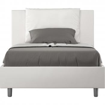 Lit rembourré coffre Ityhome 120x210 blanc