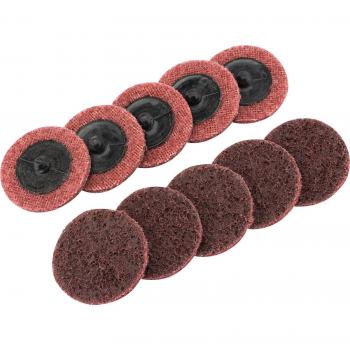 Draper Polycarbide Abrasive Pad Disc 50mm Medium Pack of 10