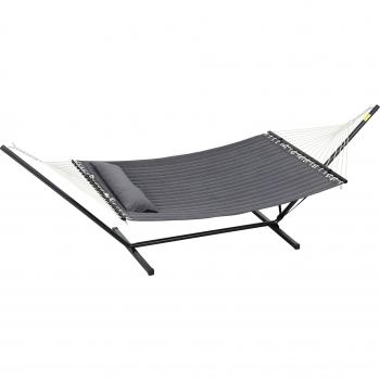 Giardino relax: amaca pieghevole con cuscino incorporato