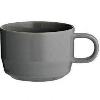 Rainfall Grey Flat White Jar