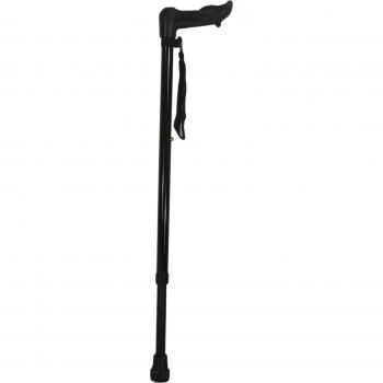 Black Ergonomic Walking Stick for Left-Hand Use