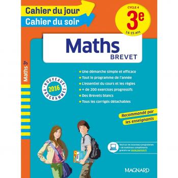 Cahier du jour/Cahier du soir Maths 3e