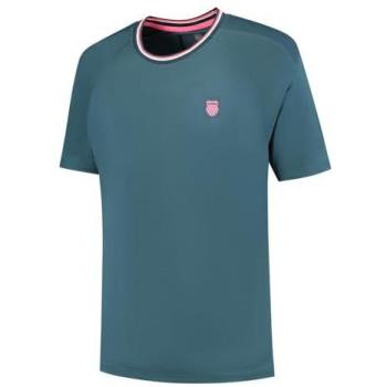 K‑Swiss Hypercourt Mesh Crew T-shirt Bleu