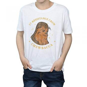 Disney Chewbacca First Resistance Crew T-Shirt – 3-4 Year Old Boys (White)