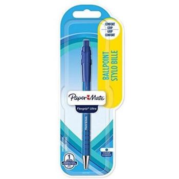 PaperMate Flexgrip Retractable Ballpoint Pen Medium Blue (Pack of 12)