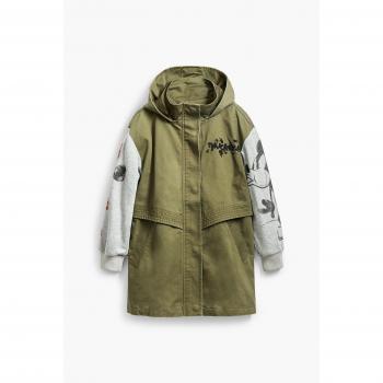 Chaqueta de entretiempo gris moteado, verde o negro – Desigual
