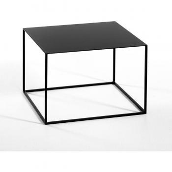 Bout de canapé Romy, carré Noir