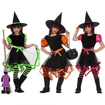Tenue de sorcière vibrante 7-9 ans