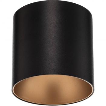 Designer Deckenspot in Schwarz und Gold