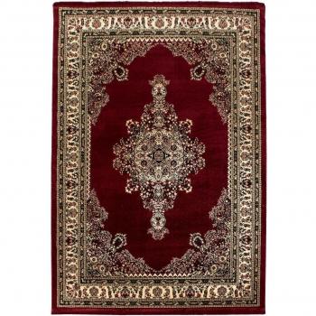 Tapis 240 × 340 cm, couleur rouge, motifs orientaux – version Bisco 2