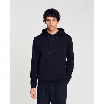 Sandro Logo Hoodie (Black, 2X-Large) – Regular Fit