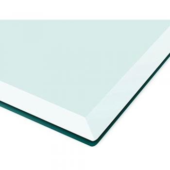 Piano Tavolo Quadrato in Vetro Temperato 700x700 mm