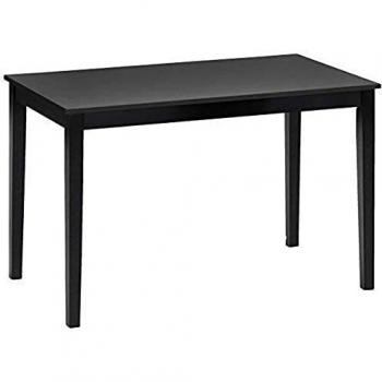 Julian Bowen Hudson Black Dining Table & Black Or Brown Faux Leather Chairs