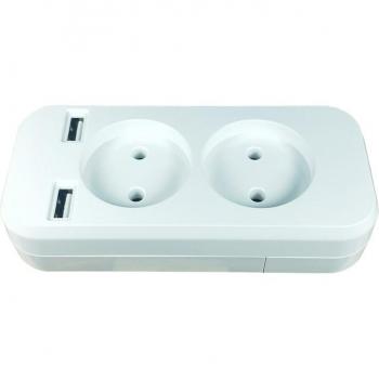Double USB Charging Wall Outlet KF-01-2