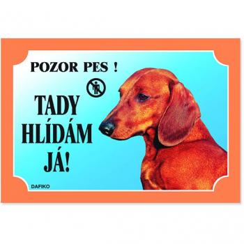 Cedule Jezevčík hladosrstý 1 ks