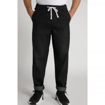 Pantaloni uomo 5XL relaxed fit cotone nero JP1880