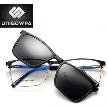 Optical Clip-On Sunglasses Frame for Men with Myopia