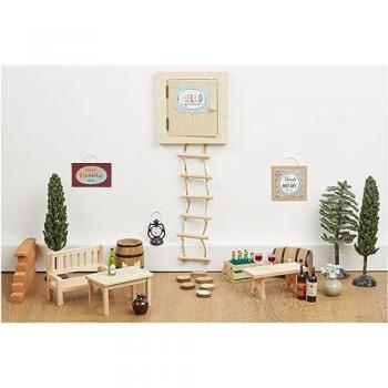 Hobbyfun Miniatur Weinkiste für Puppenstube, 4cm