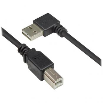 Good Connections USB 2.0 Kabel A Stecker auf B Stecker, 1m, schwarz