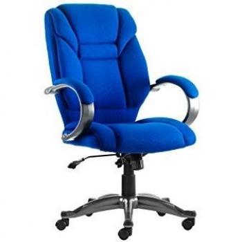 Galloway Executive Chair Blue Fabric With Arms EX000031