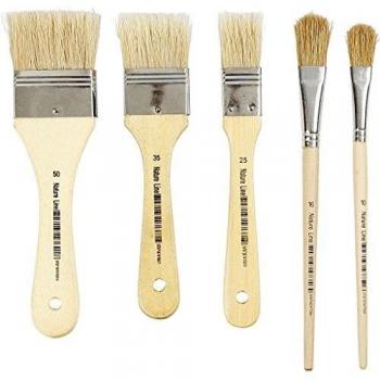 Elite Flat Varnish Brush Collection – 10‑16‑25‑35‑50 mm
