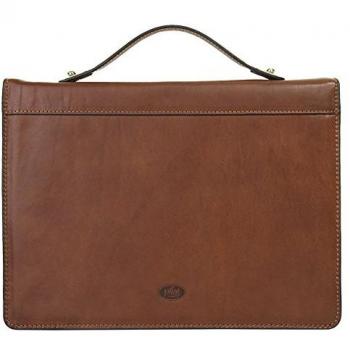 Piké Dokumententasche »Commercio«, Herren, braun, Leder