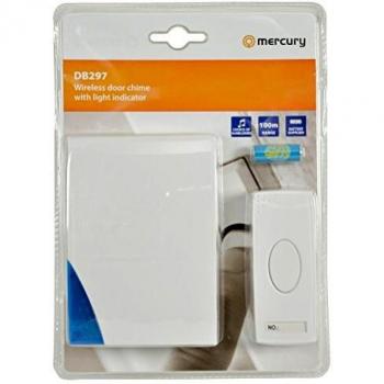 Mercury DB297 HomeAlert Doorbell – Wireless Chime/Light