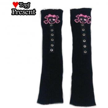 Kawaii Skull & Heart Leg Warmers