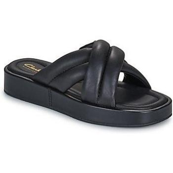 Clarks Black Glide Sandals