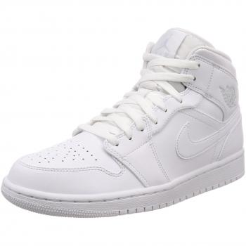 Nike Men’s Air Jordan 1 Mid Basketball Sneakers, Off White
