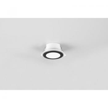 Aura Schwarz LED Einbaustrahler mit Dimmer Ø8 cm