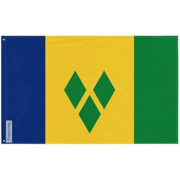 Wimpel – Saint-Vincent-et-les-Grenadines – 64 x 96 cm – Polyester – 2er Set