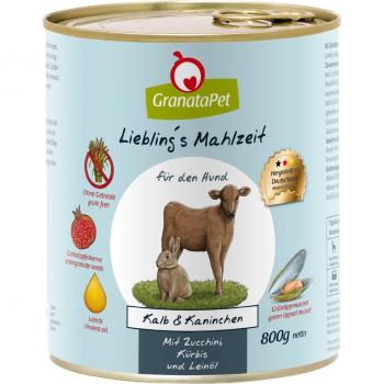 Lot GranataPet Liebling's Mahlzeit 24 x 800 g pour chien
