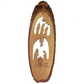 Presepo con Natività e Re Magi in Corteccia di Ulivo