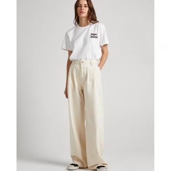 Pantalon beige clair femme Pepe Jeans Cecilia