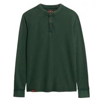 T-shirt Superdry Vintage Texturé Grandad LS Homme