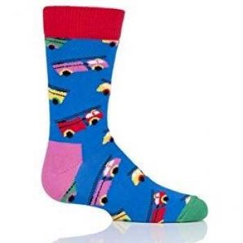 Chaussettes pour enfants couleur feu bleu – Happy Socks