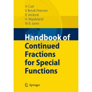 Vitalsource Technologies, Inc. Handbook Of Continued Fractions For Special Functions