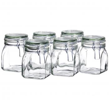 MÄSER Gothika 750 ml Einmachglas, luftdichtes Vorratsset (6er)