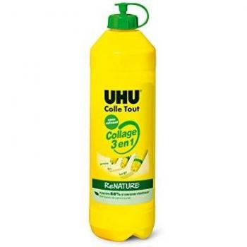 UHU Collage 3 en 1, colle sans solvant, 810 ml