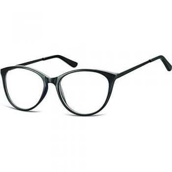 Cat Eye Full Rim Acetate Women's Prescription Glasses Black Size 53