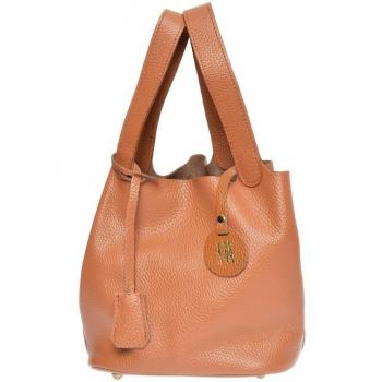 Bolso de mano marrón de Anna Luchini